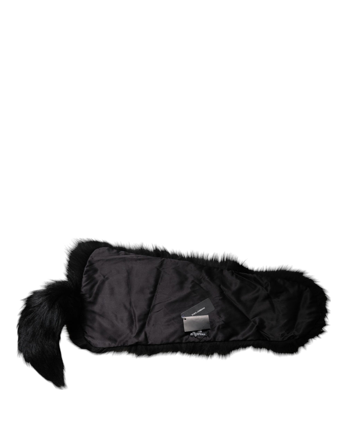 Dolce & Gabbana Black Fox Fur Collar