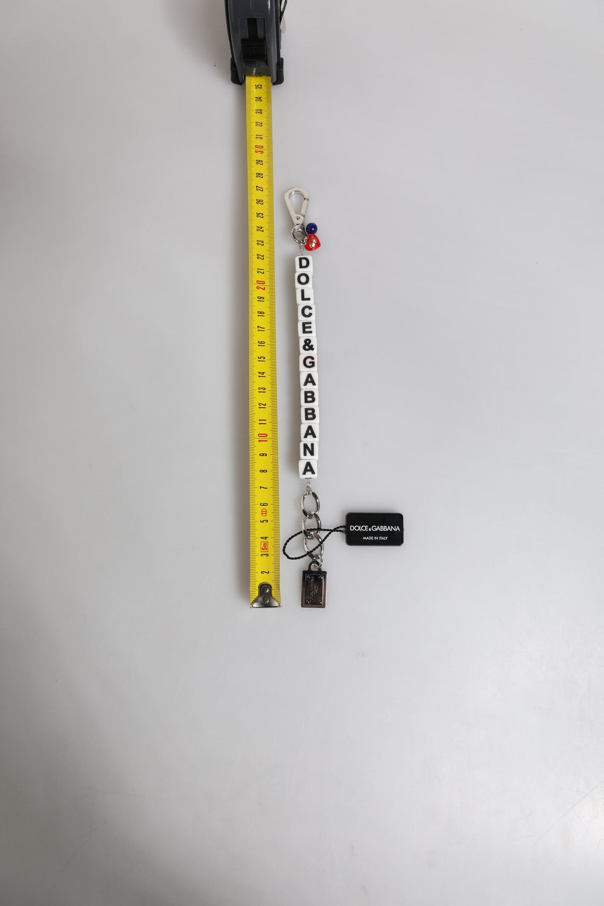 Dolce & Gabbana Silver-Tone Dice & DG Logo Charm Bracelet
