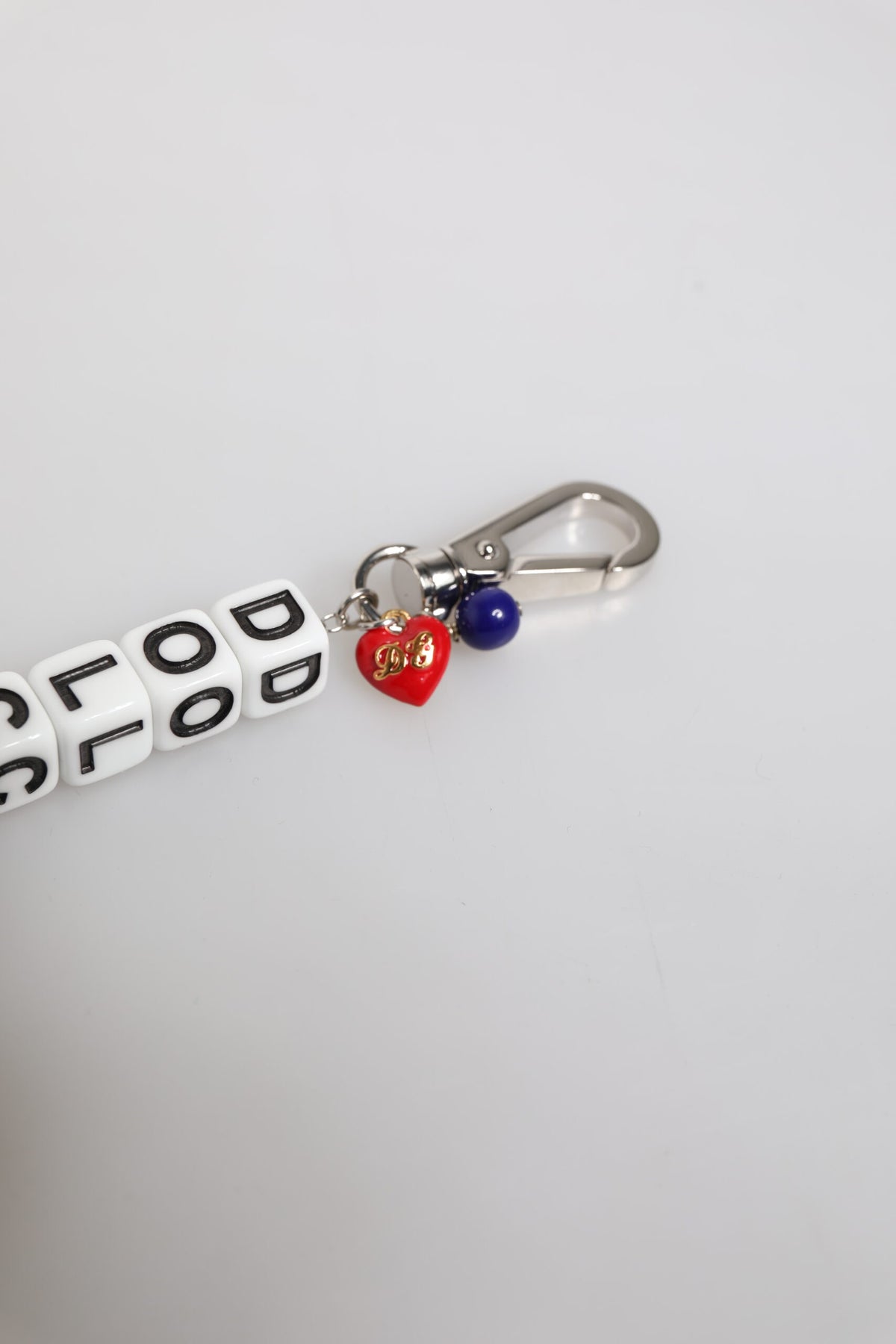 Dolce & Gabbana Silver-Tone Dice & DG Logo Charm Bracelet