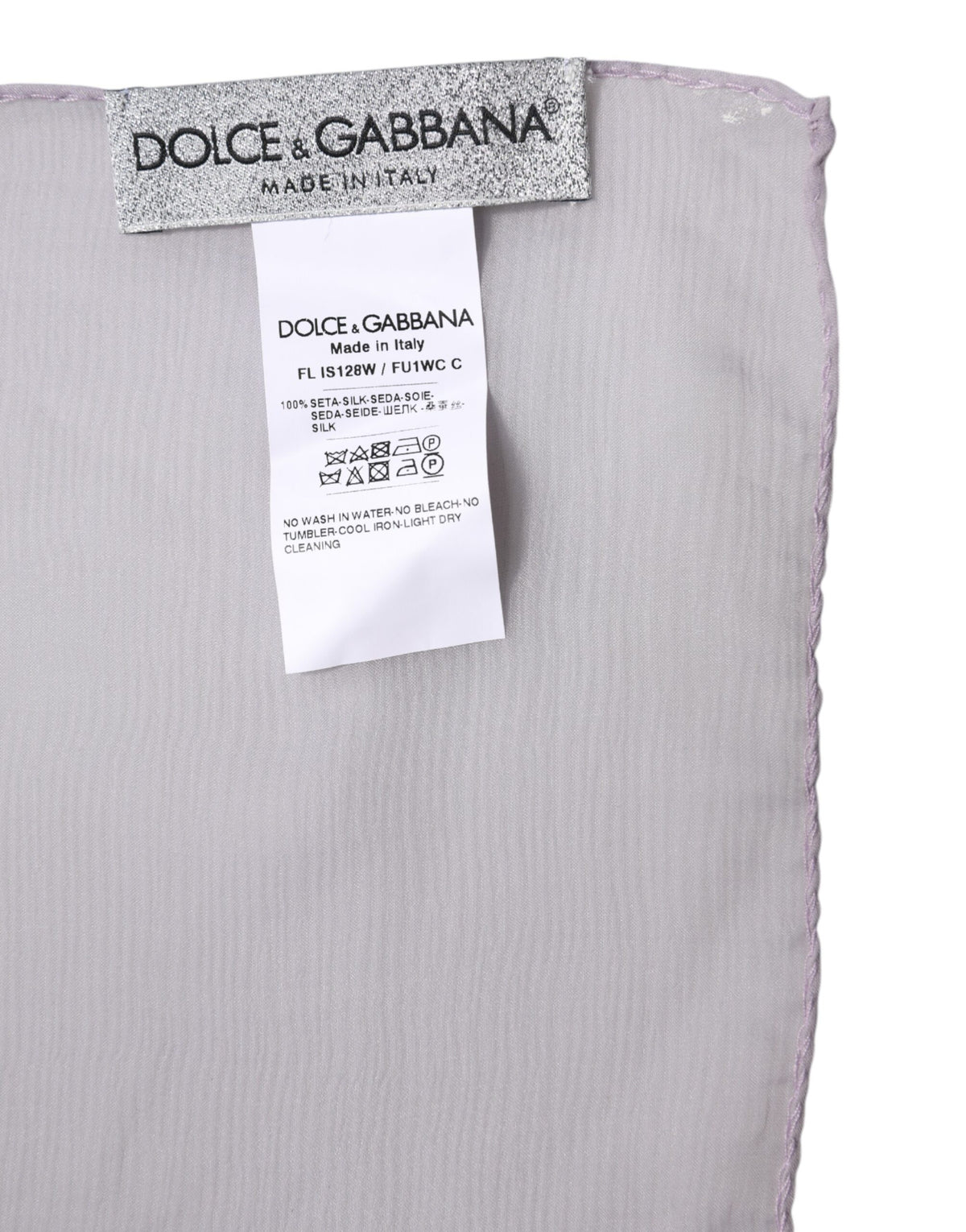 Dolce & Gabbana Purple Silk Wrap Shawl