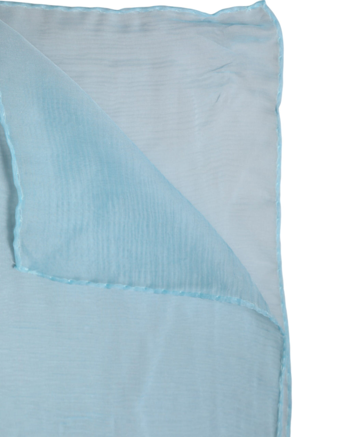 Dolce & Gabbana Light Blue Silk Wrap Shawl