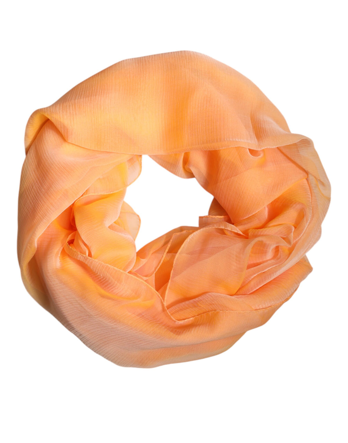 Dolce & Gabbana Orange Silk Wrap Shawl