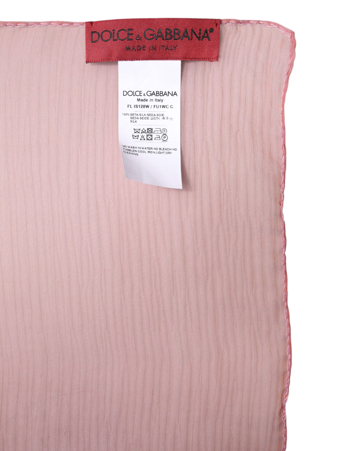Dolce & Gabbana Pink Silk Wrap Shawl