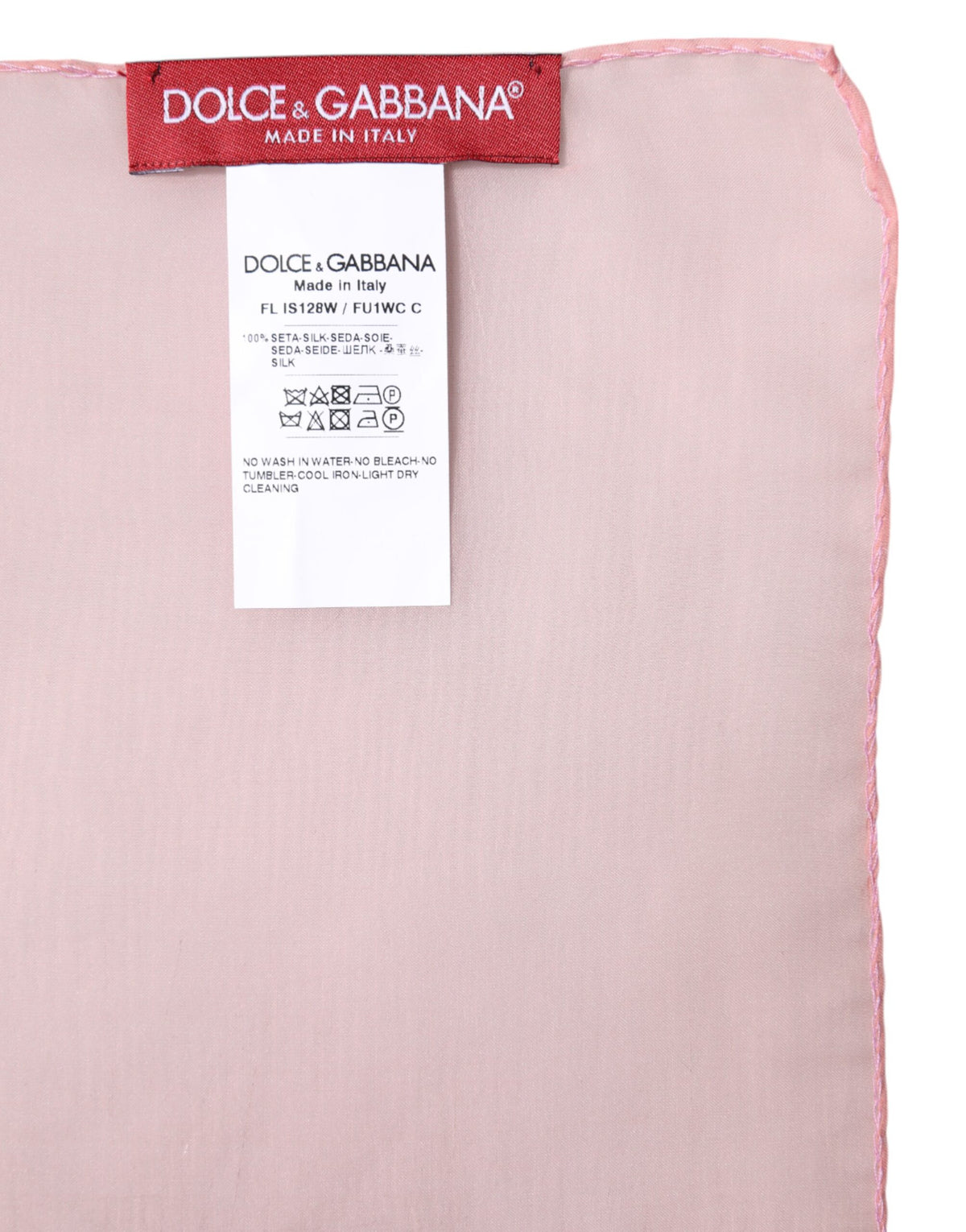 Dolce & Gabbana Pink Silk Wrap Shawl