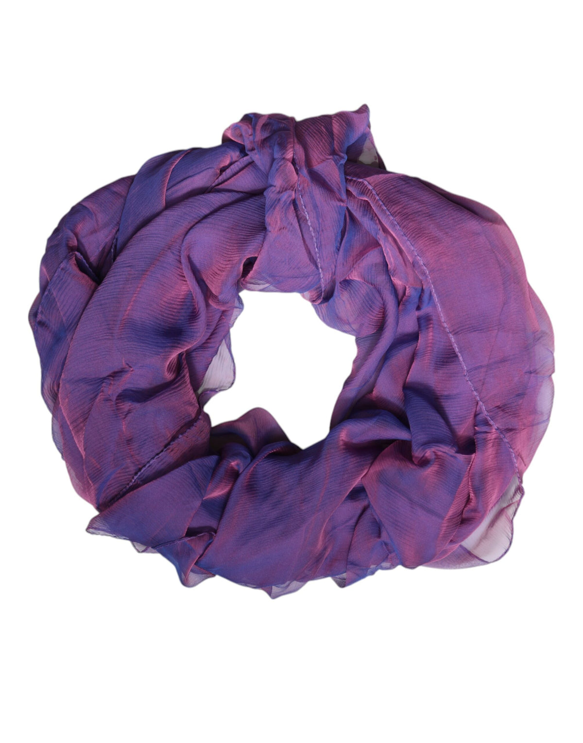 Dolce & Gabbana Purple Silk Wrap Shawl