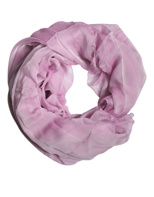 Dolce & Gabbana Pink Silk Wrap Shawl