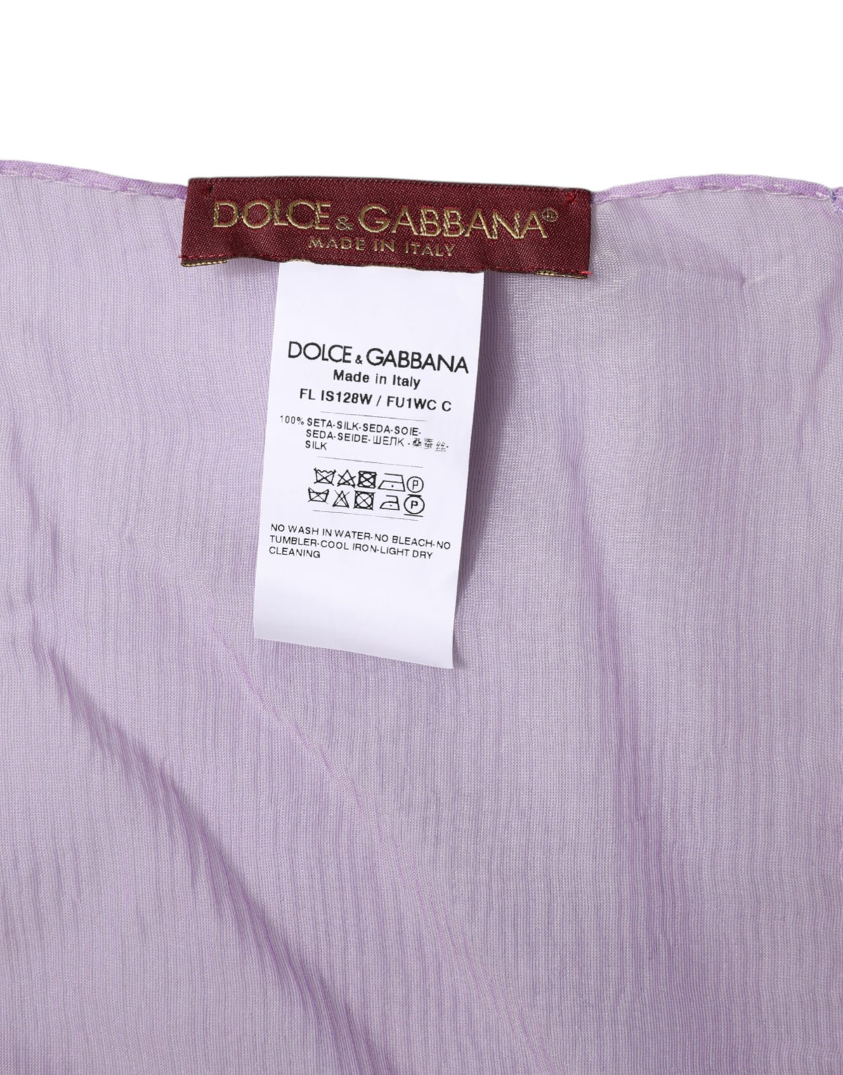 Dolce & Gabbana Purple Silk Wrap Shawl