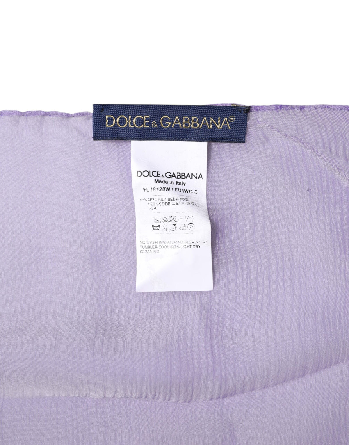 Dolce & Gabbana Purple Silk Wrap Shawl