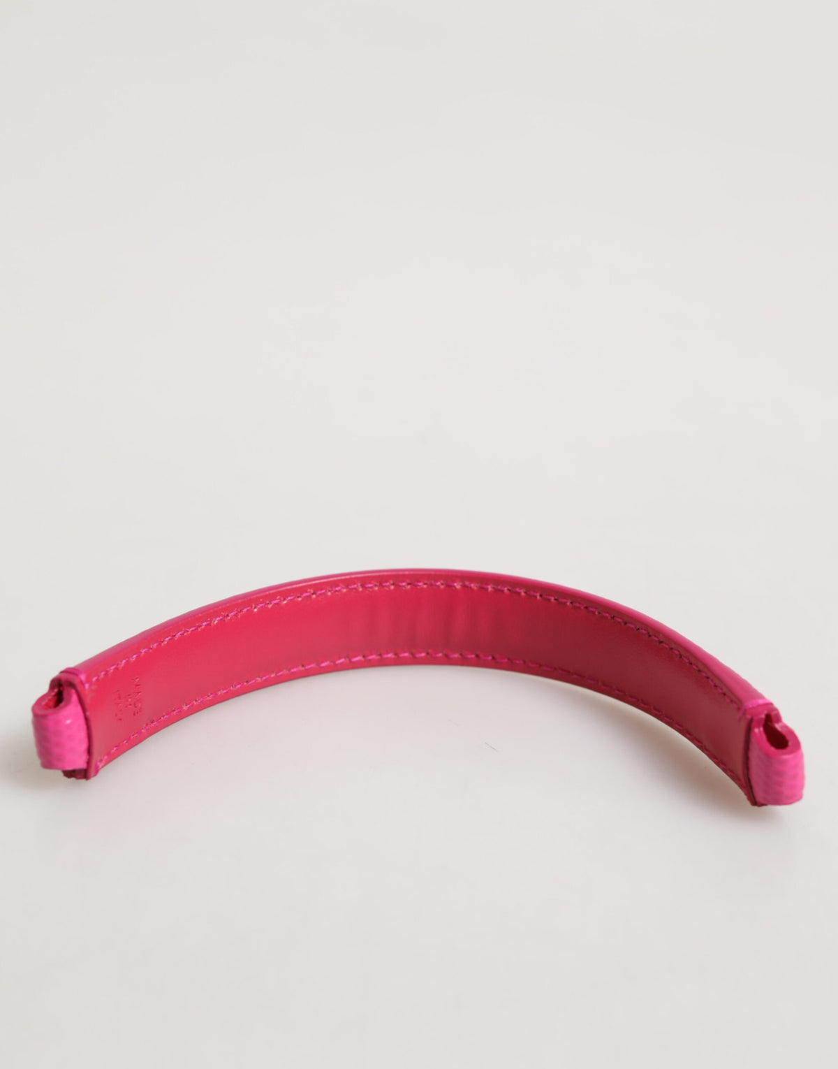 Dolce & Gabbana Pink Embellished Calf Leather Bag Strap