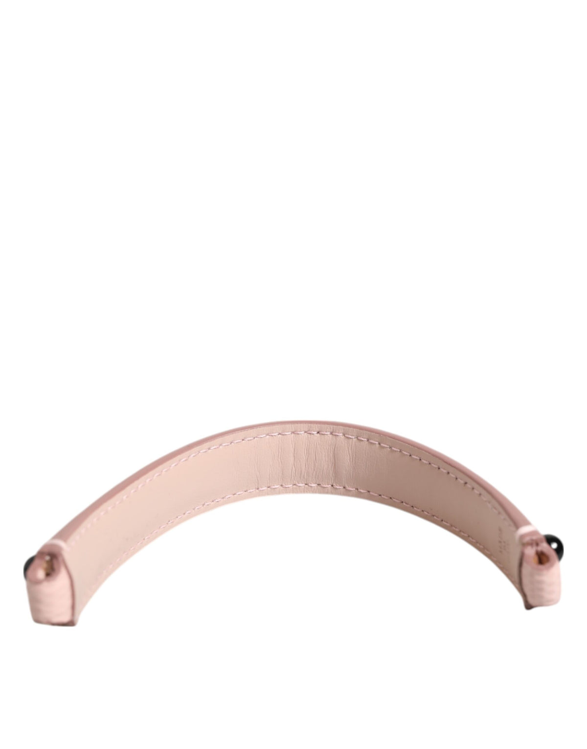 Dolce & Gabbana Light Pink Embellished Calf Leather Bag Strap