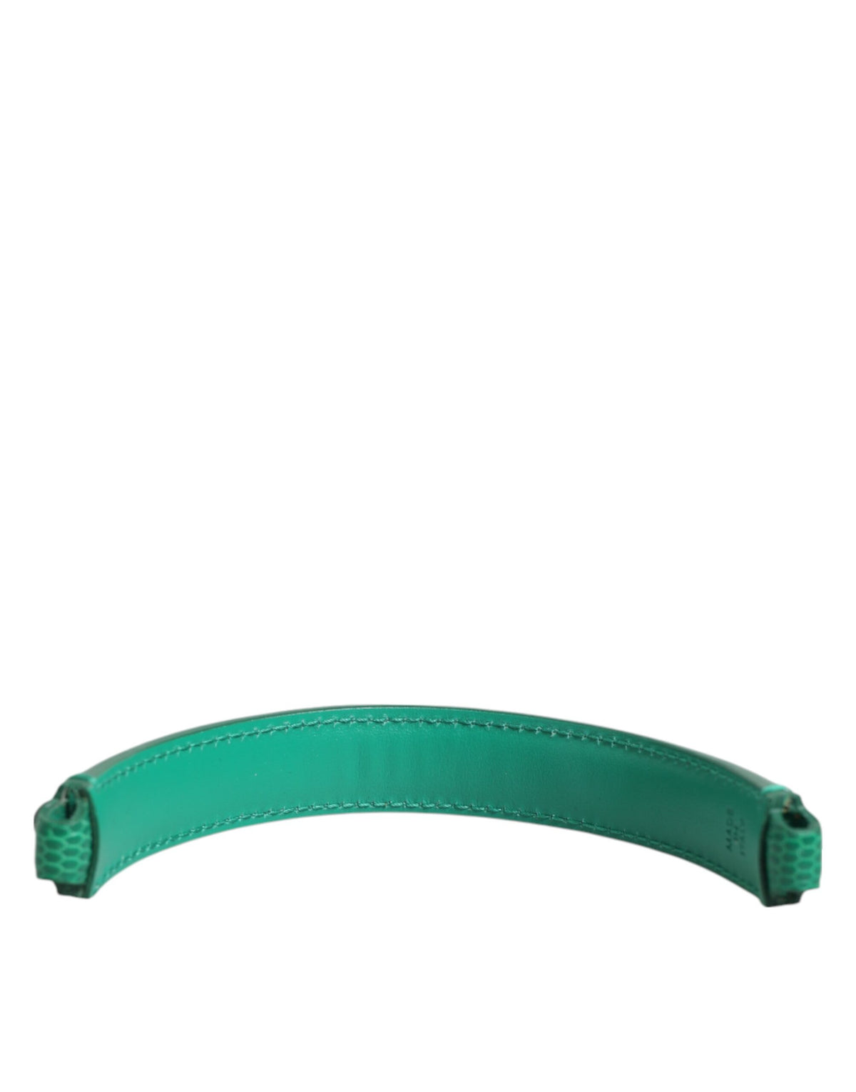 Dolce & Gabbana Green Embellished Calf Leather Bag Strap
