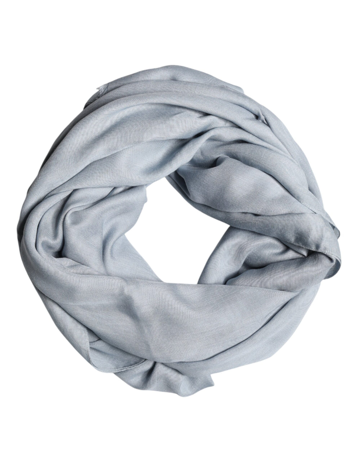 Dolce & Gabbana Light Blue Cashmere Knit Shawl