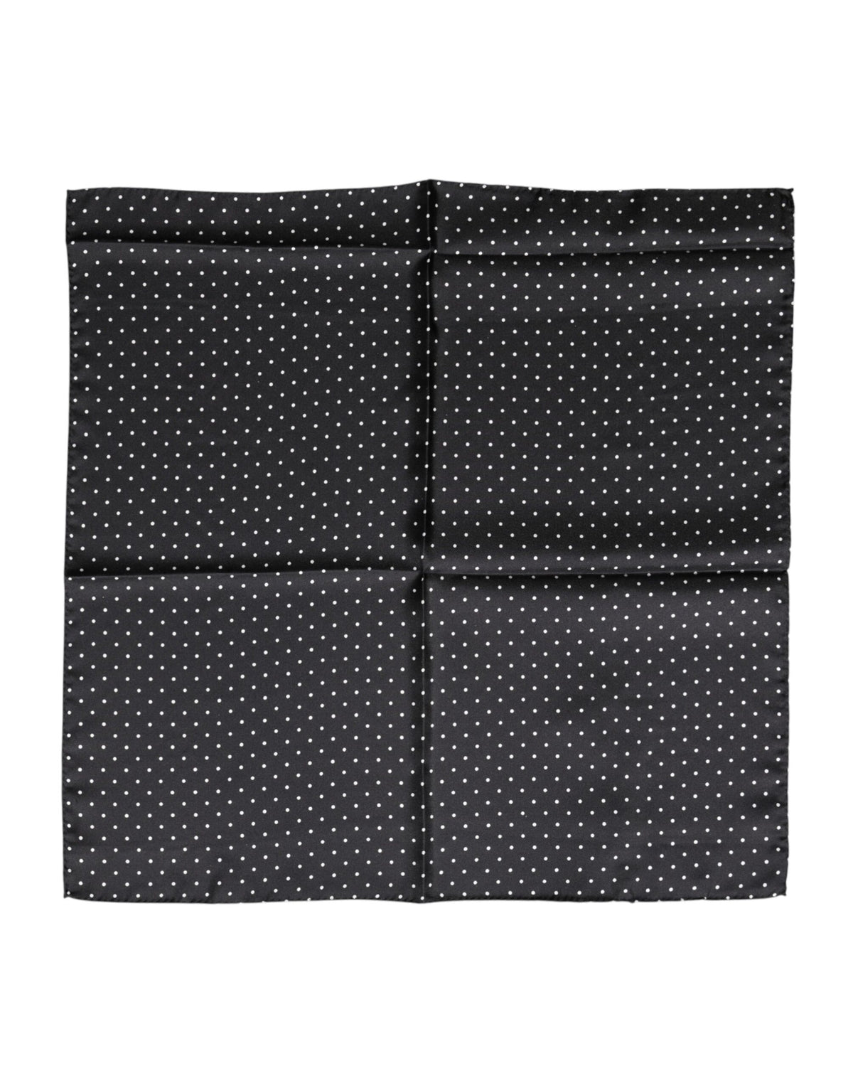 Dolce & Gabbana Black & White Polka Dot Silk Foulard