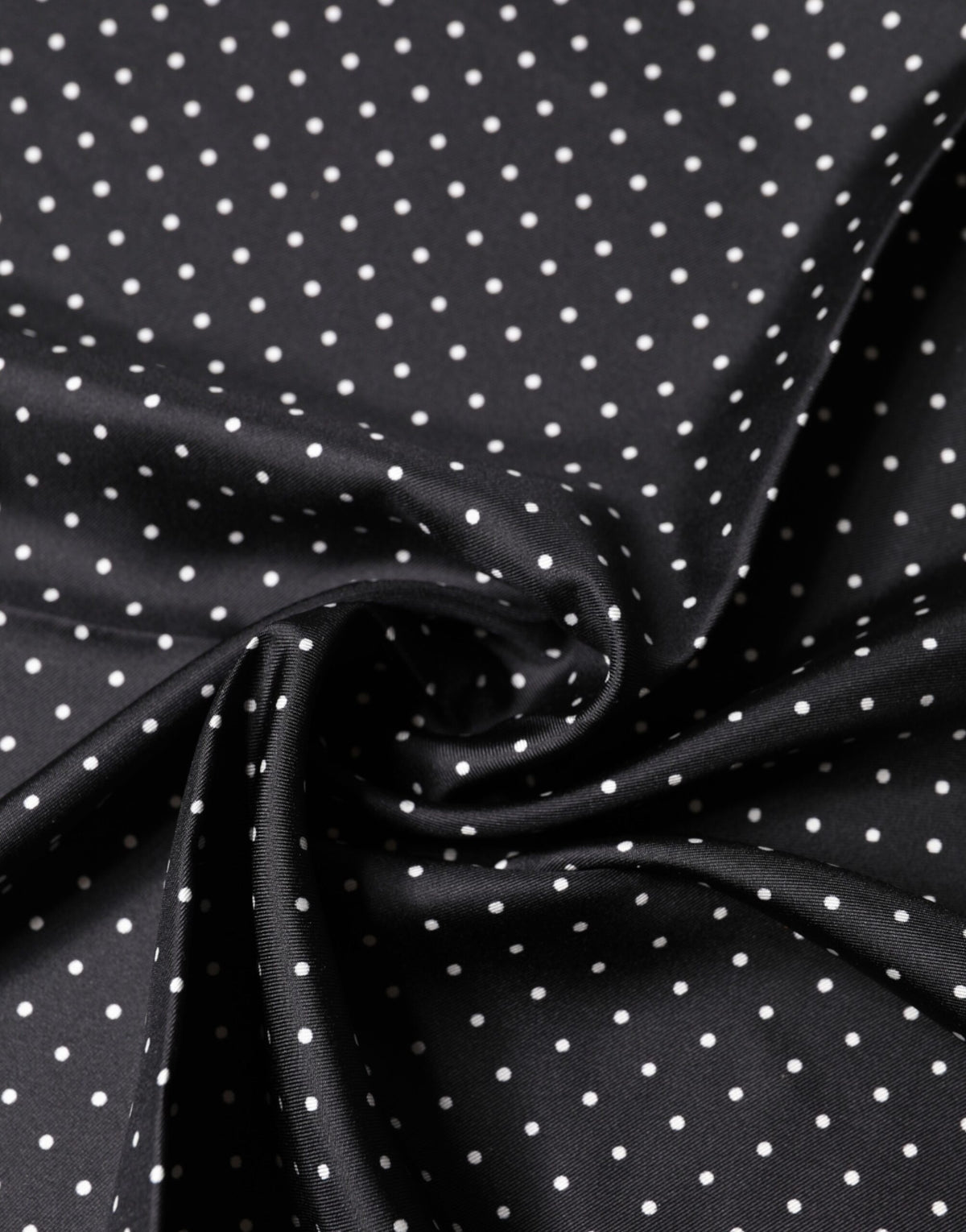 Dolce & Gabbana Black & White Polka Dot Silk Foulard